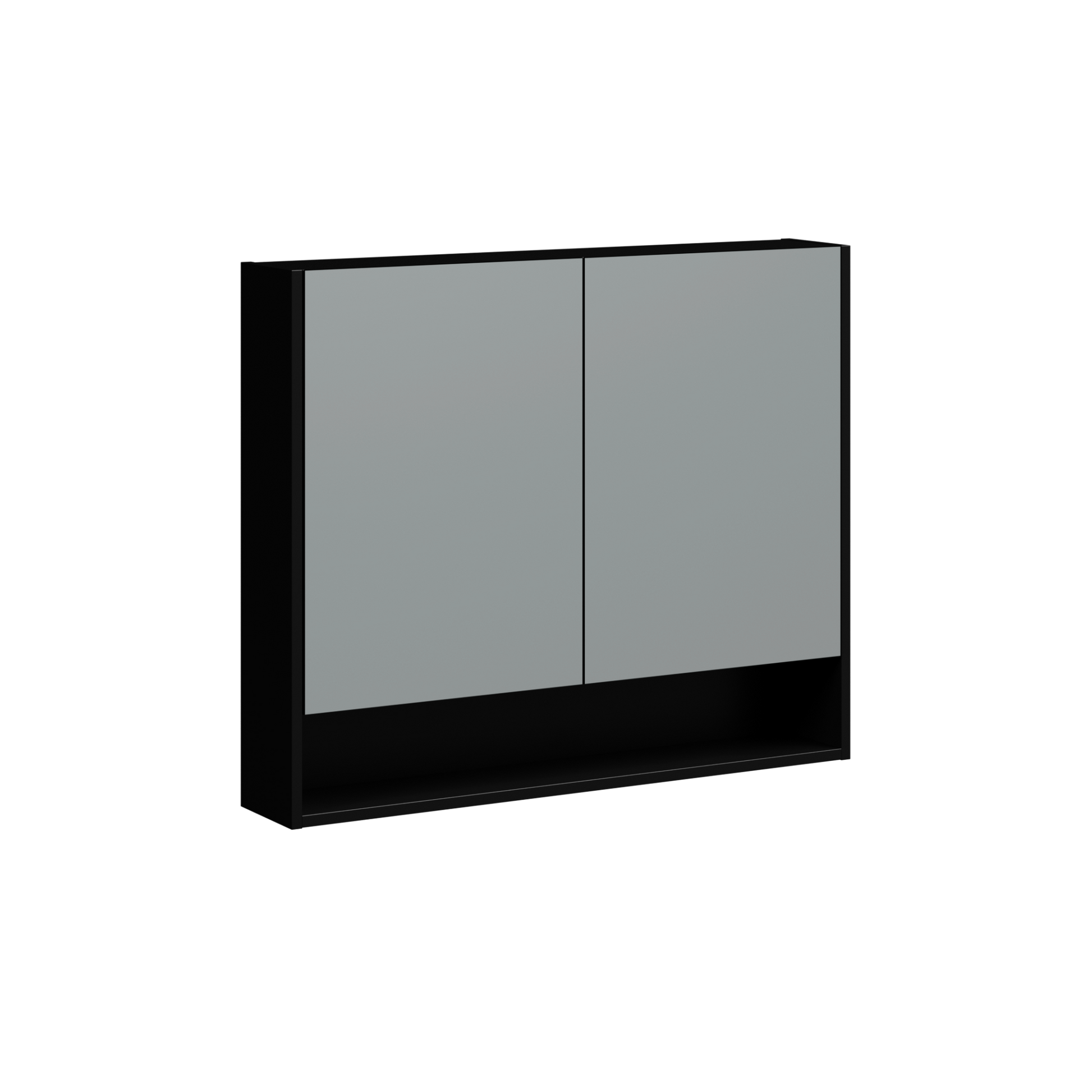 Brockton Wall Mount Medicine Cabinet 36 Inch Black Satin