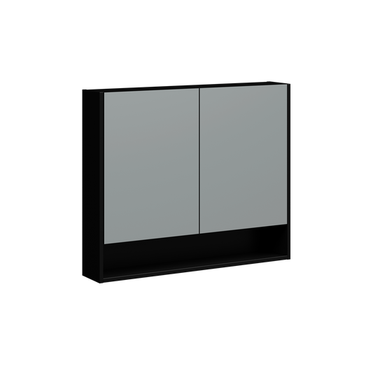 Brockton Wall Mount Medicine Cabinet 36 Inch Black Satin