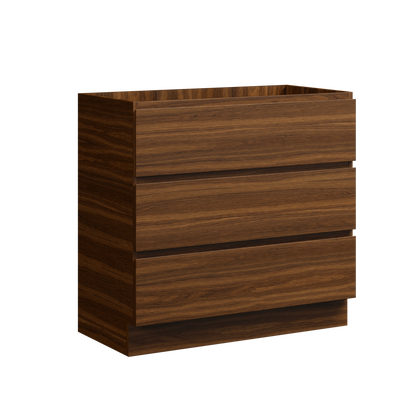 Brockton Floor Standing Vanity 36 Inch Walnut