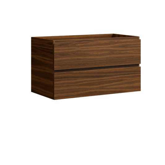 Brockton Wall Mount Vanity 36 Inch Walnut
