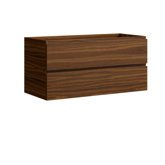 Brockton Wall Mount Vanity 42 Inch Walnut