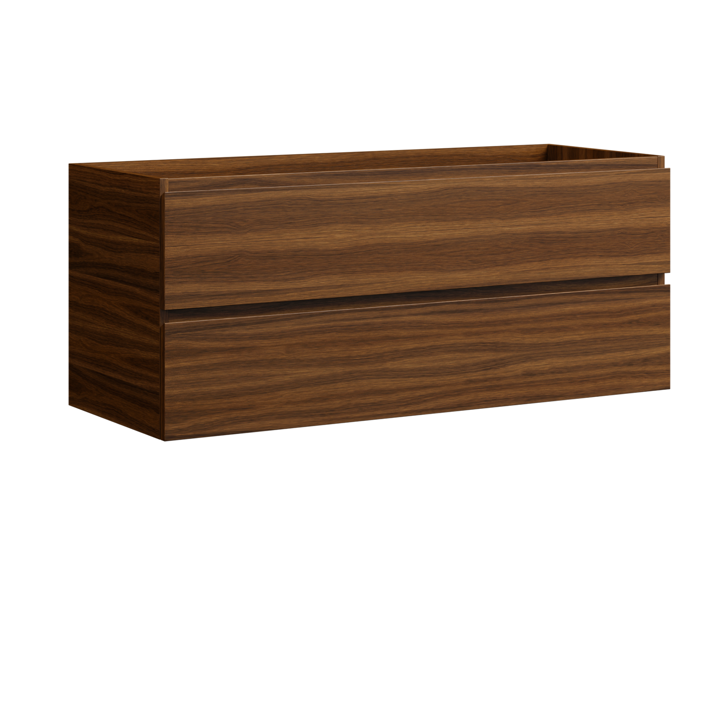 Brockton Wall Mount Vanity 48 Inch Walnut