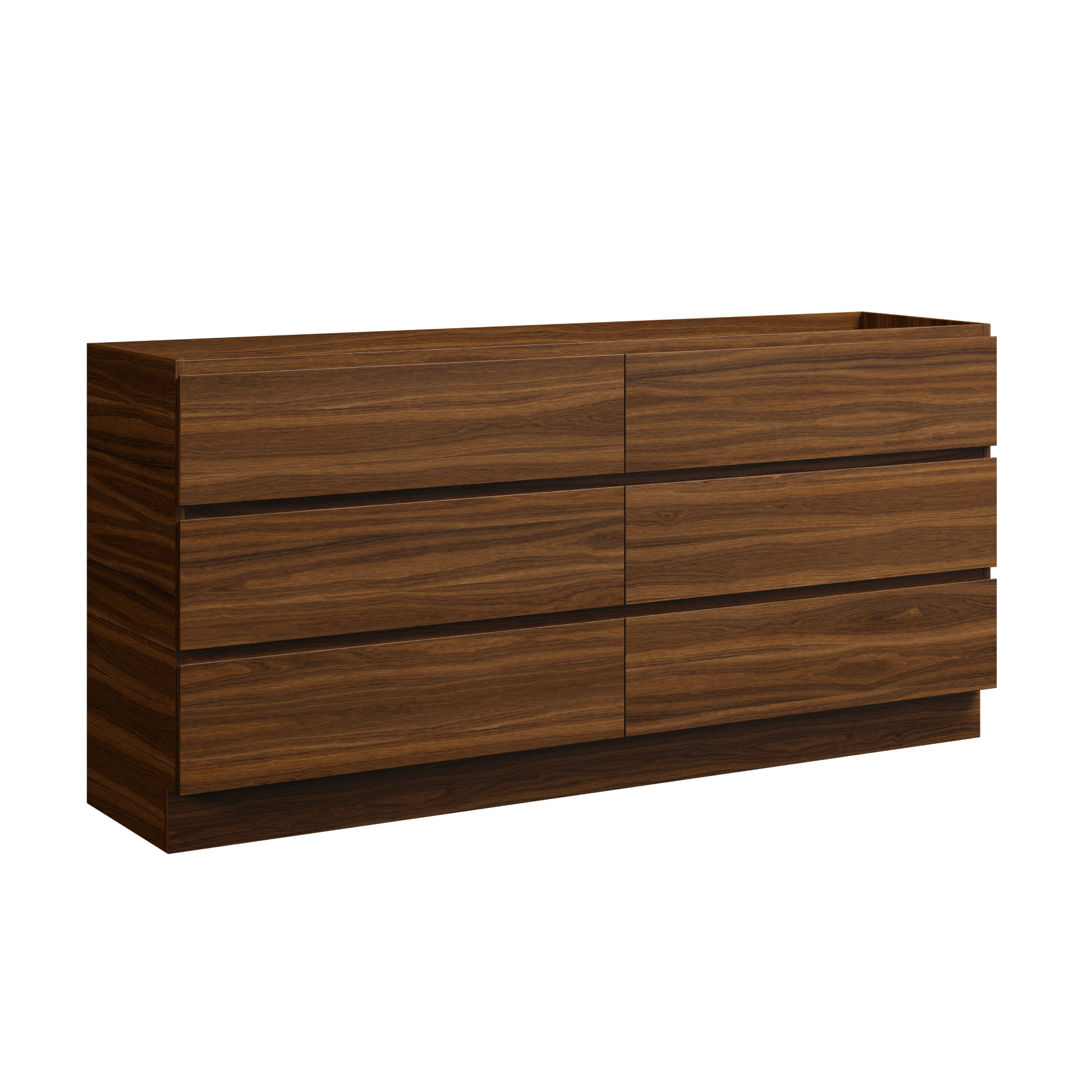 Brockton Floor Standing Vanity 72 Inch Walnut