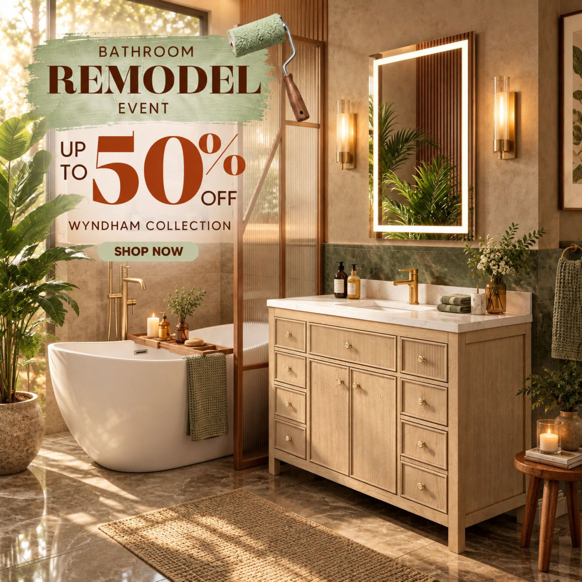 Shop the Bathroom Remodel Event Up to 50% Off