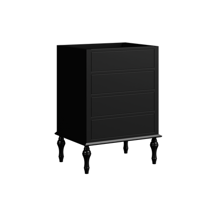 Chester Floor Standing Vanity 24 Inch Black Satin