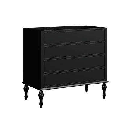 Chester Floor Standing Vanity 36 Inch Black Satin