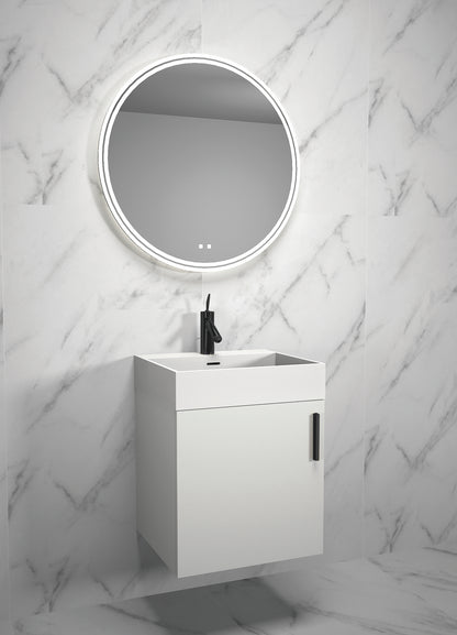Compact 20" Wall Hung Vanity Cabinet