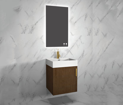 Compact 20" Wall Hung Vanity Cabinet