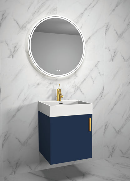 Compact 20" Wall Hung Vanity Cabinet