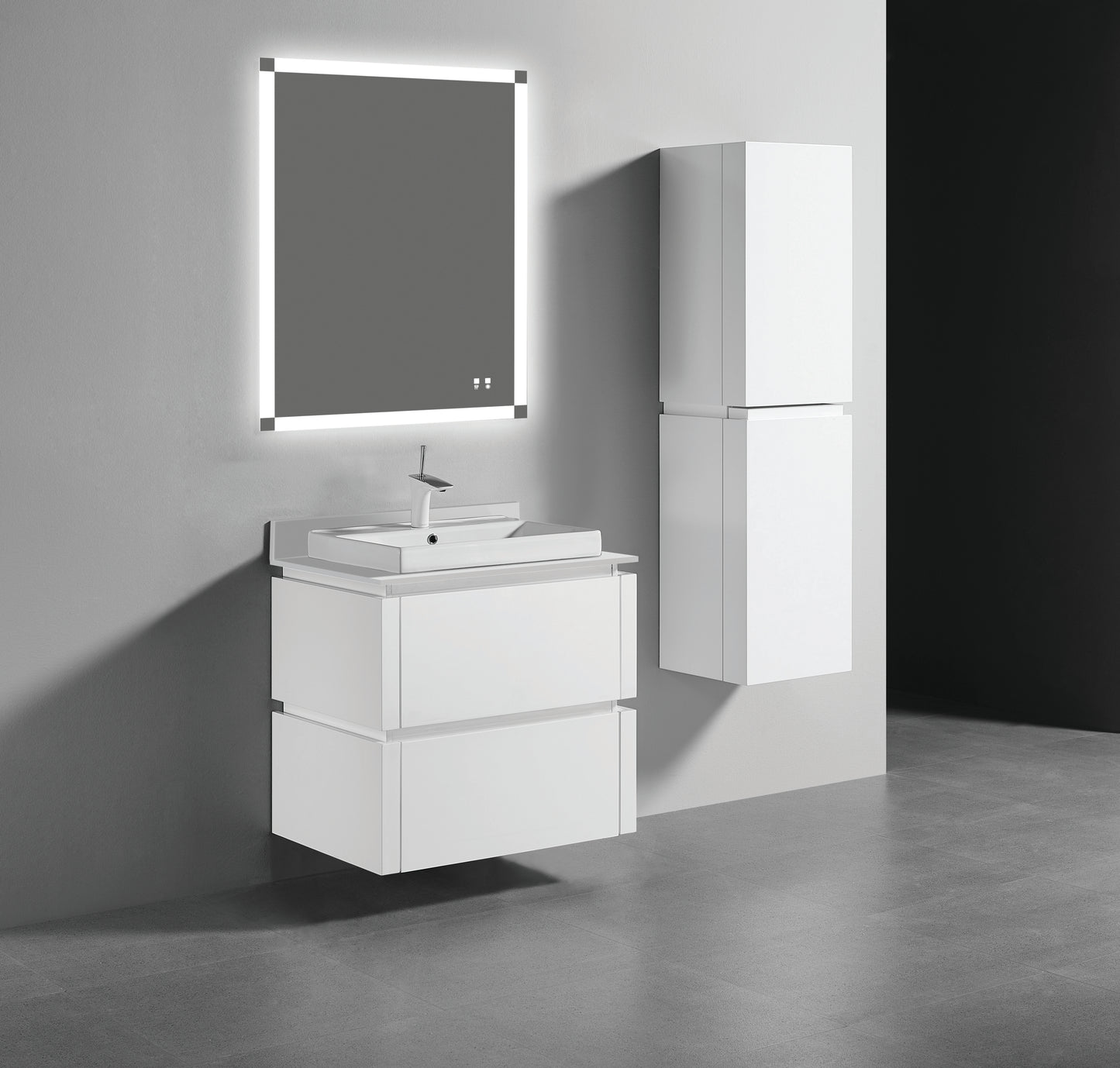 Cube 30" Wall hung Vanity Cabinet