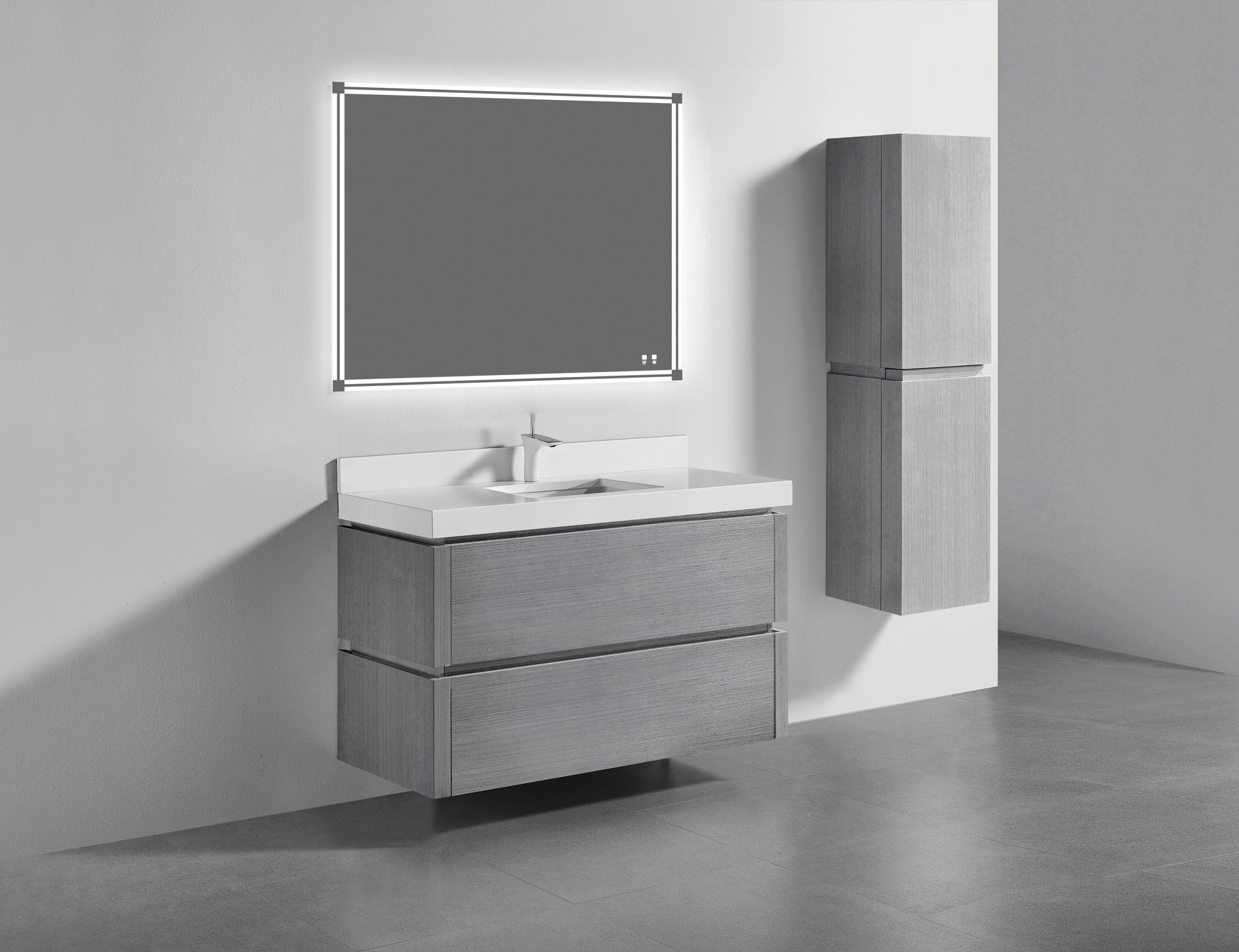 Madeli Cube 48C" Wall hung Vanity Cabinet