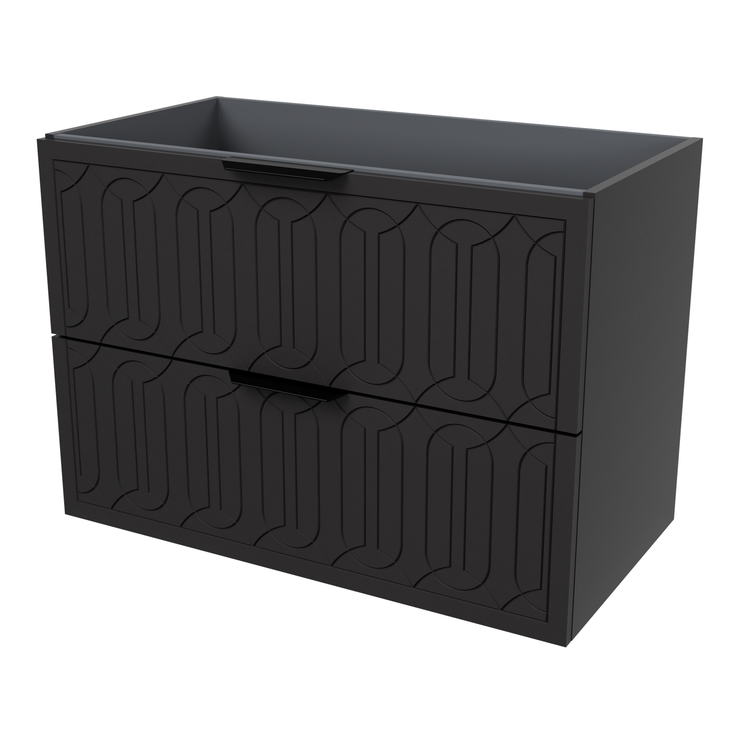 Elenora Wall Mount Cabinet 36 Inch Black Satin