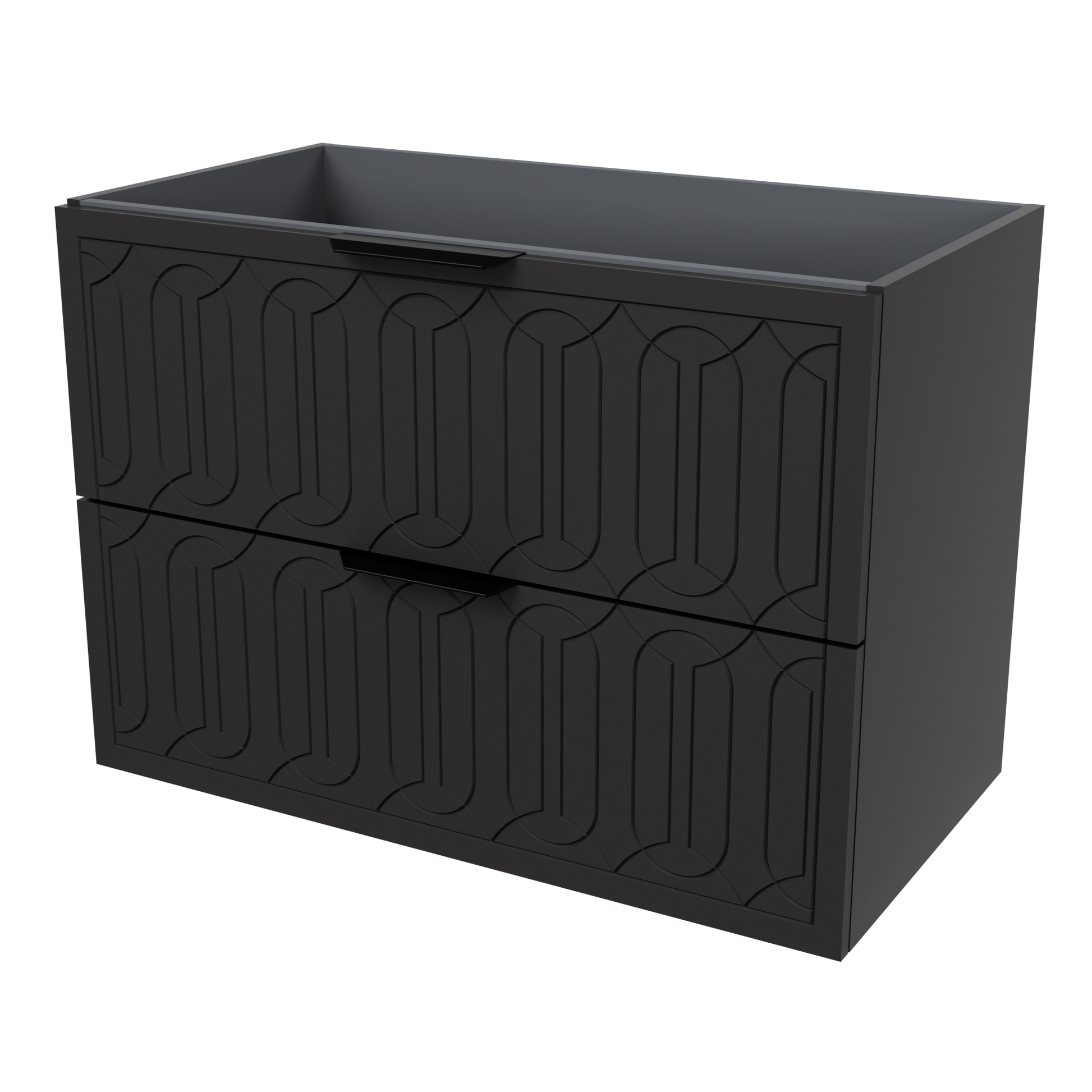 Elenora Wall Mount Cabinet 36 Inch Black Satin