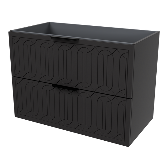 Elenora Wall Mount Cabinet 36 Inch Black Satin