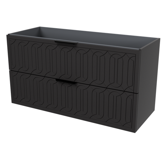 Elenora Wall Mount Cabinet 48 Inch Black Satin