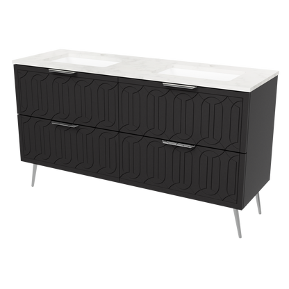 Elenora Floor Standing Single Vanity 60 Inch