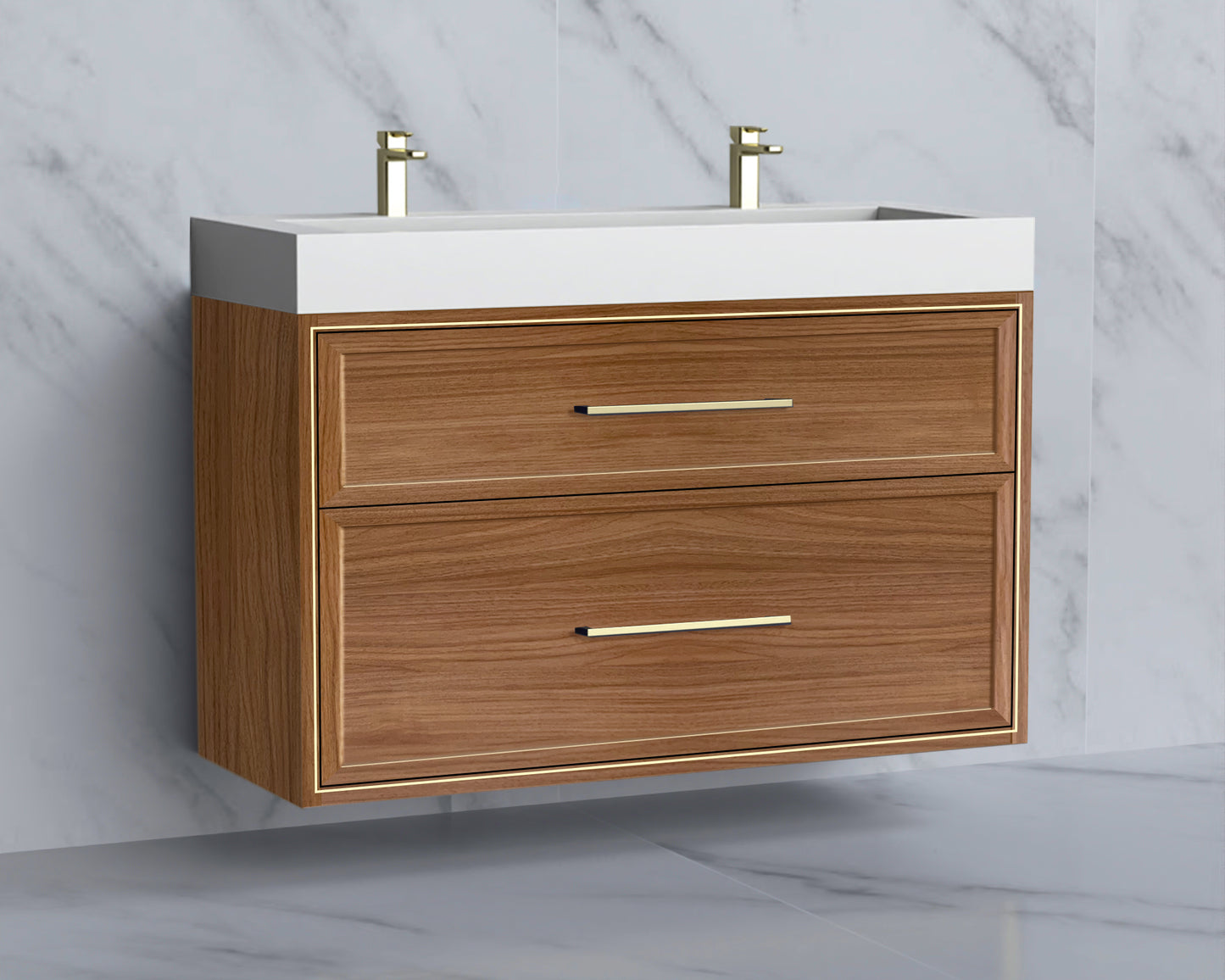 Edge 48D" Wall hung Vanity Cabinet