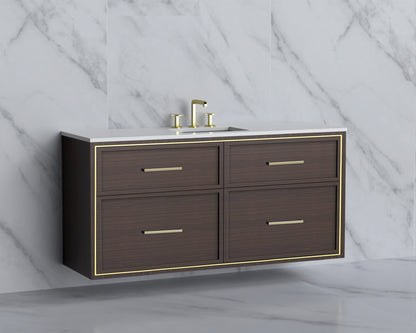 Edge 60C" Wall hung Vanity Cabinet