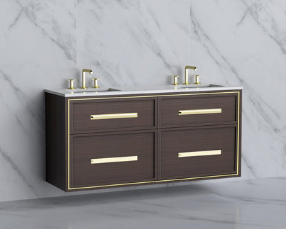 Edge 60D" Wall hung Vanity Cabinet