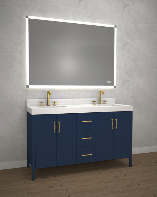 Madeli Encore 60D" Free standing Vanity Sapphire