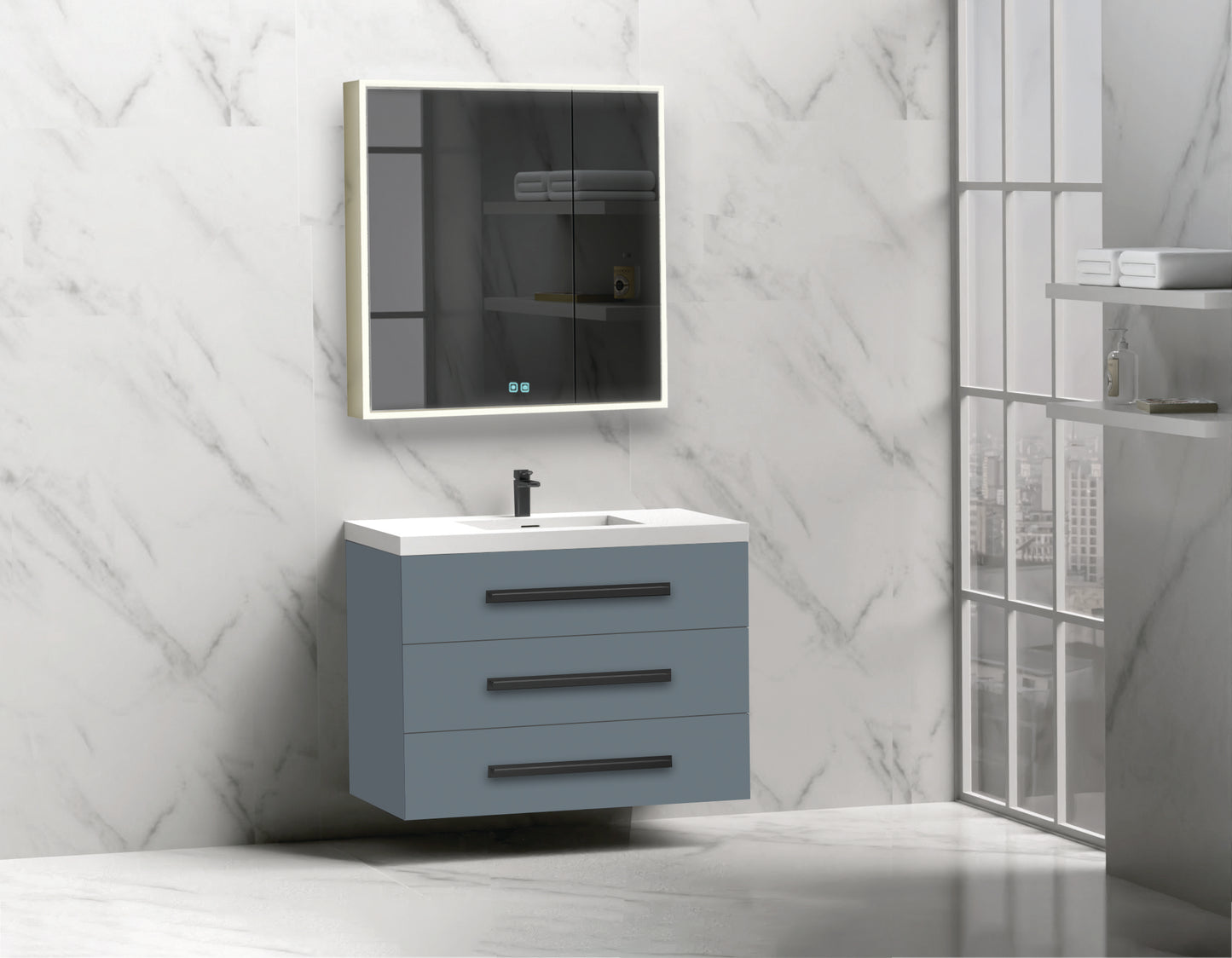 Epic 36" Wall hung Vanity Cabinet