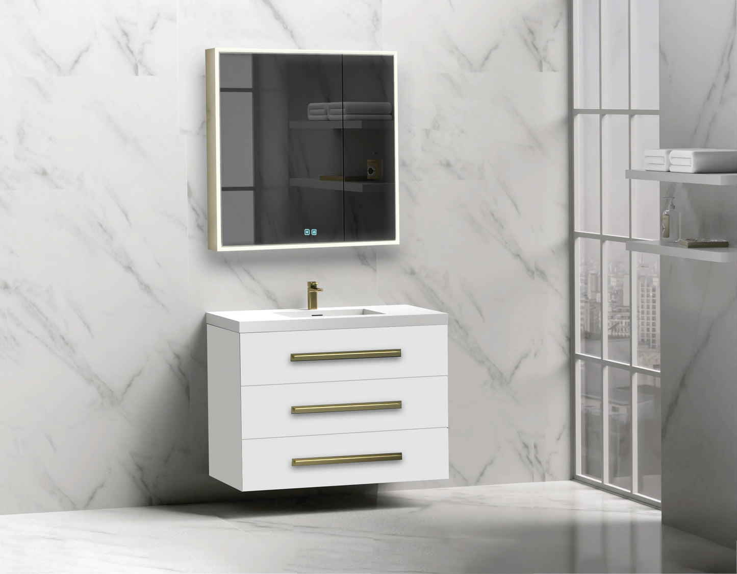 Epic 36" Wall hung Vanity Cabinet