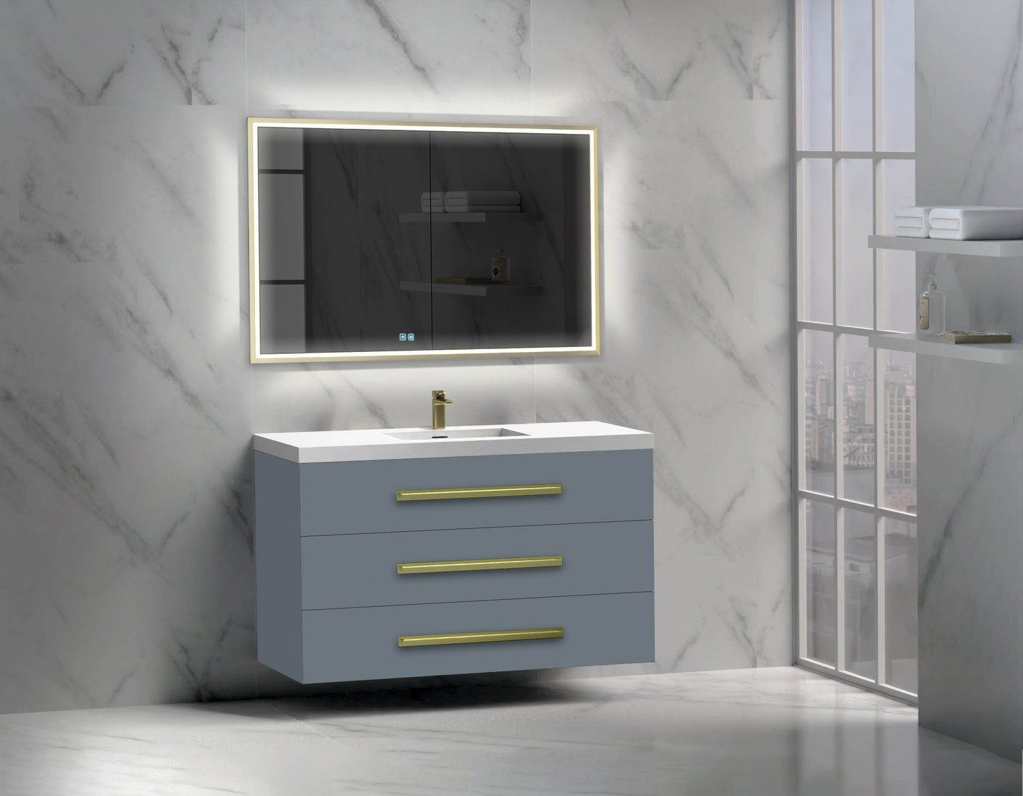 Epic 48C" Wall hung Vanity Cabinet