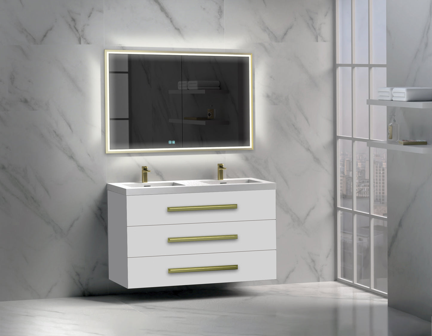 Epic 48D" Wall hung Vanity Cabinet