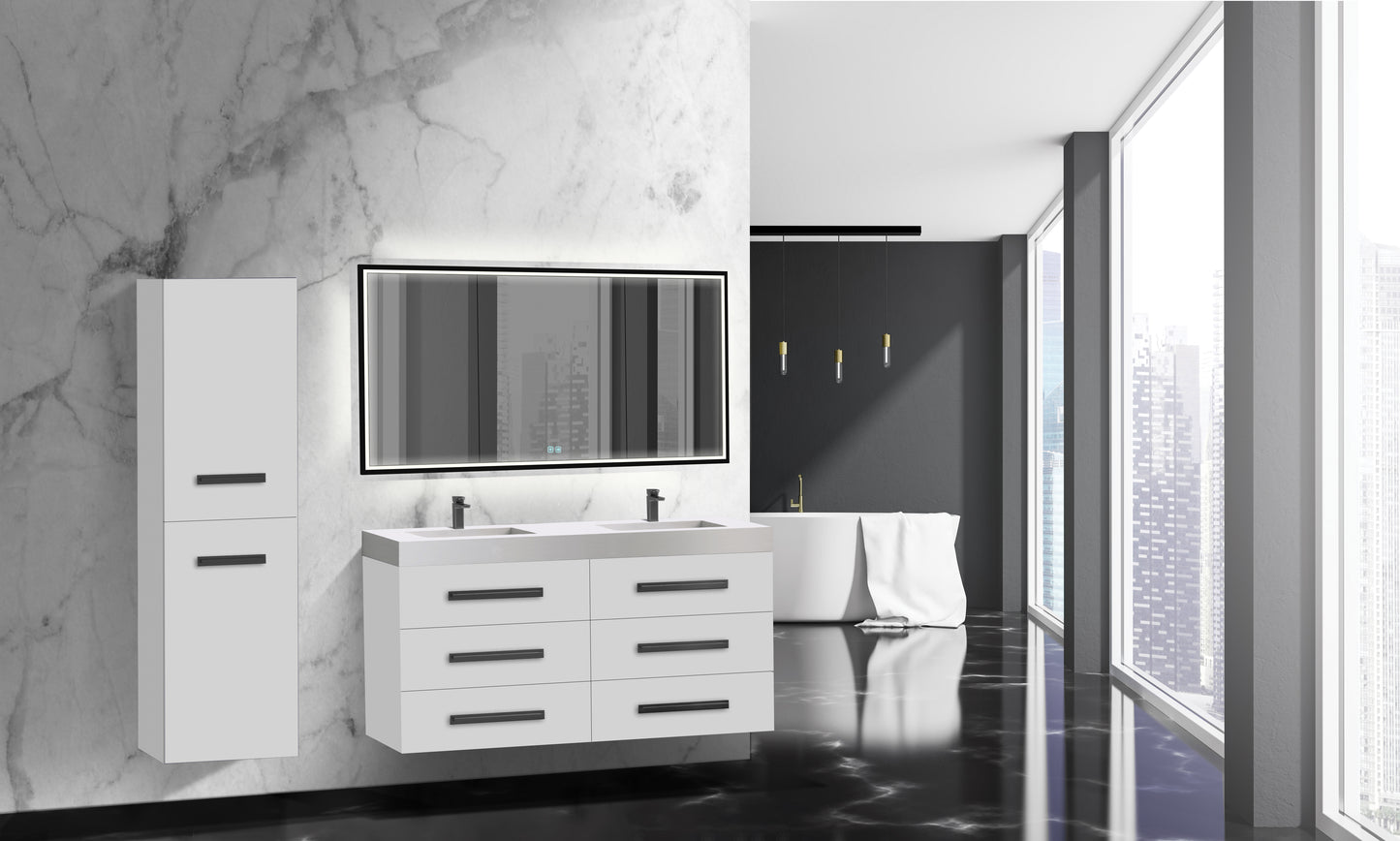Epic 60D" Wall hung Vanity Cabinet