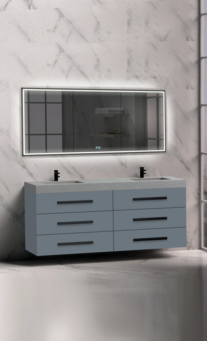 Epic 72D" Wall hung Vanity Cabinet
