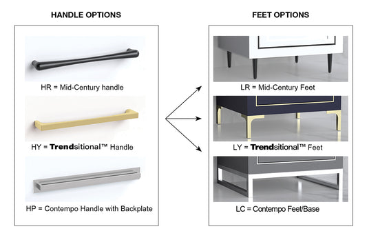 Madeli Profile 60C" Free standing Vanity Cabinet