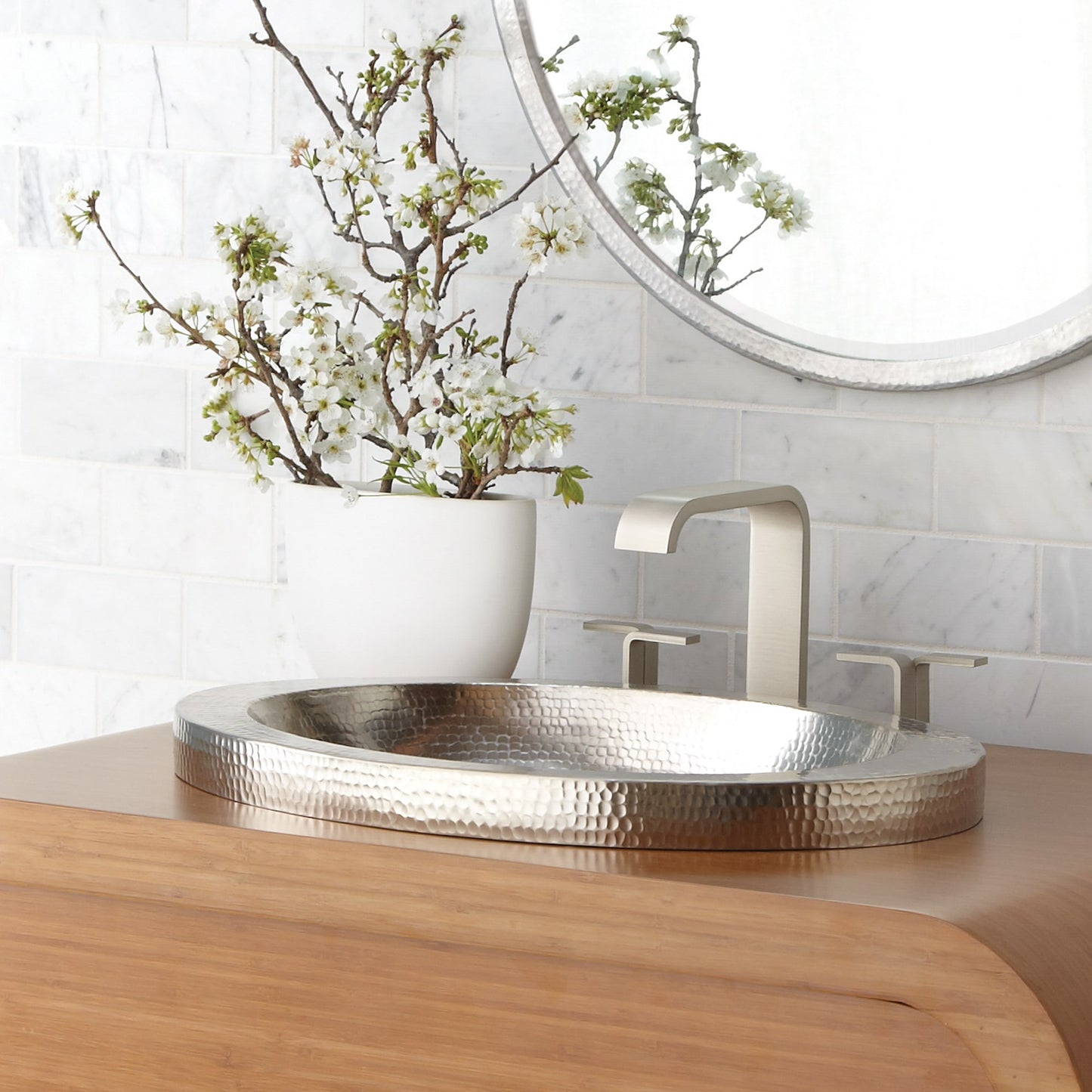Hibiscus Bathroom Sink