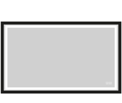 Portrait III Lighted Slique Mirror, 20" x 30" x 7/8", Rectangular, Frame