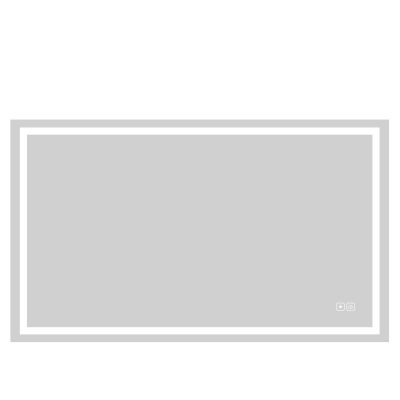 Serenity III Lighted Slique Mirror, 20" x 30" x 7/8", Rectangular, 2700/3000/4000K Temperature, Deffoger, Dimmable