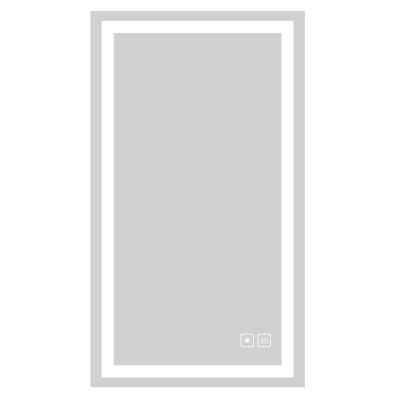 Serenity III Lighted Slique Mirror, 20" x 30" x 7/8", Rectangular, 2700/3000/4000K Temperature, Deffoger, Dimmable