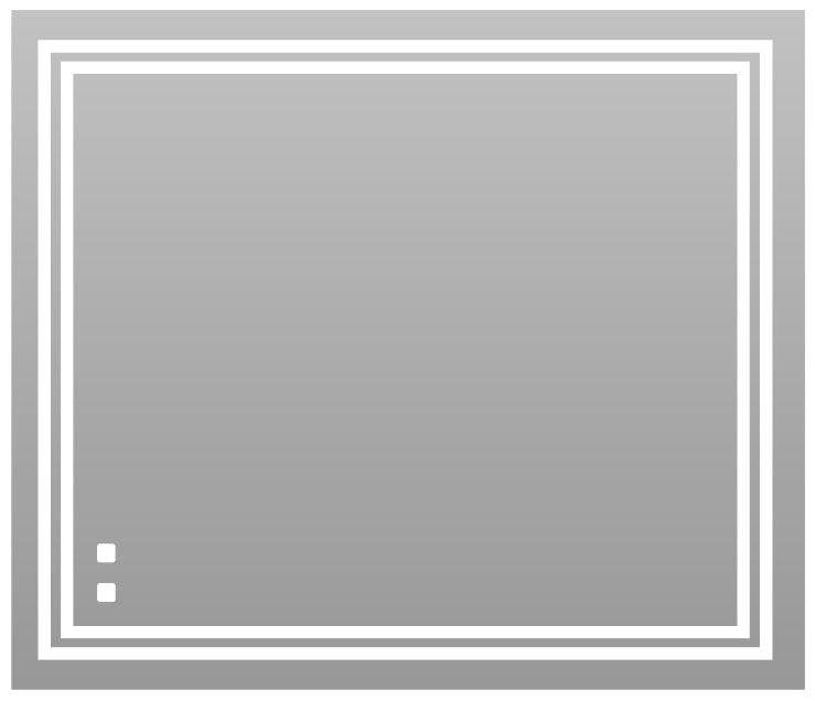 Zen III Lighted Slique Mirror, 20" x 30" x 7/8", Rectangular, 2700/3000/4000k Temperature, Deffoger, Dimmable
