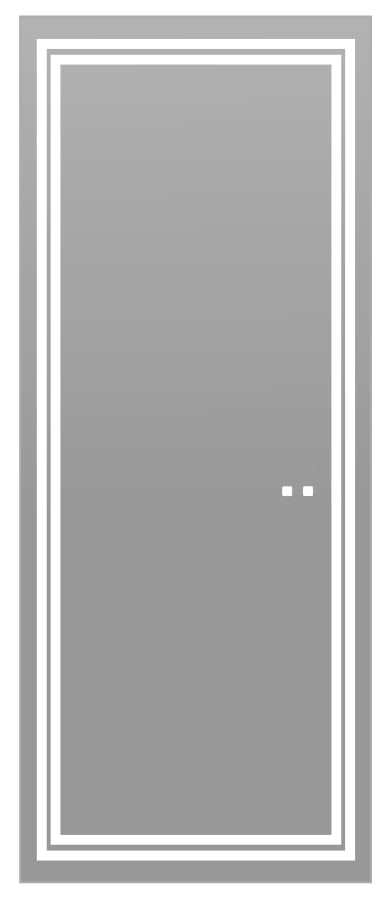 Zen III Lighted Slique Mirror, 20" x 30" x 7/8", Rectangular, 2700/3000/4000k Temperature, Deffoger, Dimmable