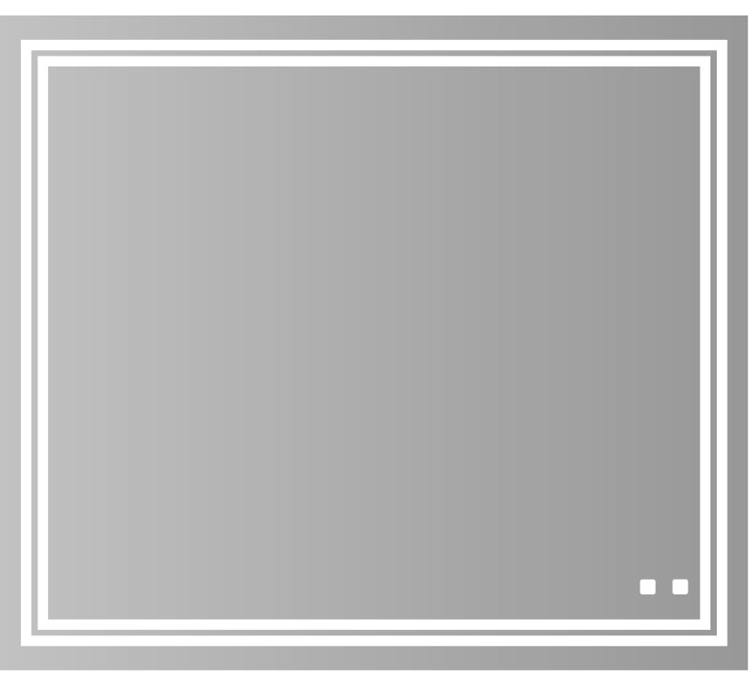 Zen III Lighted Slique Mirror, 20" x 30" x 7/8", Rectangular, 2700/3000/4000k Temperature, Deffoger, Dimmable