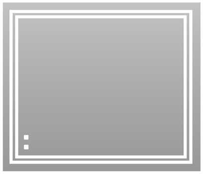 Zen III Lighted Slique Mirror, 20" x 30" x 7/8", Rectangular, 2700/3000/4000k Temperature, Deffoger, Dimmable