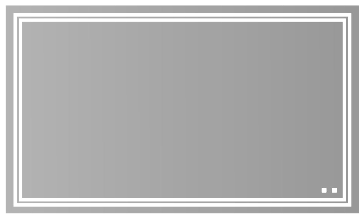 Zen III Lighted Slique Mirror, 20" x 30" x 7/8", Rectangular, 2700/3000/4000k Temperature, Deffoger, Dimmable