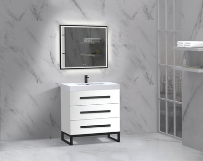 Icon 30" Free standing Vanity Cabinet with C-Base