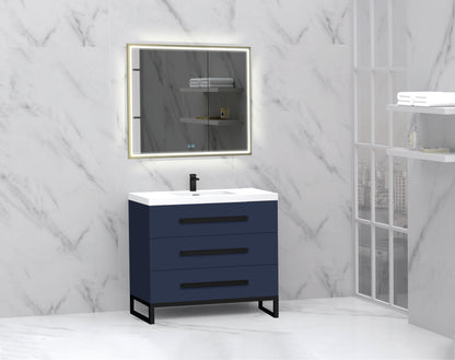 Icon 36" Free standing Vanity Cabinet with C-Base