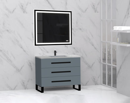 Icon 42" Free standing Vanity Cabinet with S-Feet