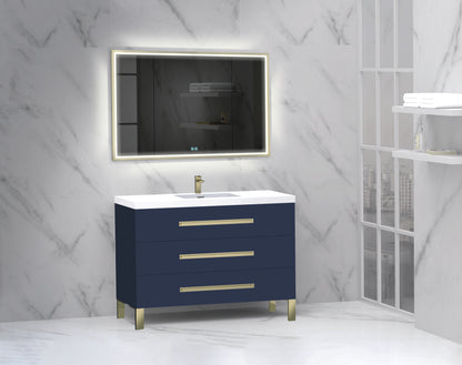 Icon 48C" Free standing Vanity Cabinet with L-Feet
