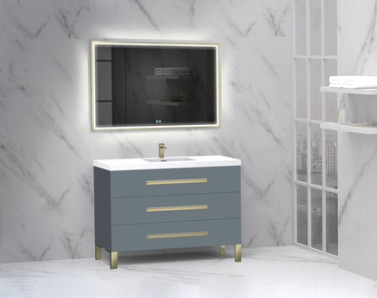 Icon 48C" Free standing Vanity Cabinet with L-Feet