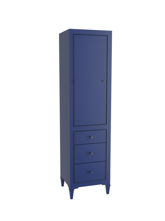 Classique 20"W x 18"D x 76"H Free Standing Linen Cabinet L Hinged