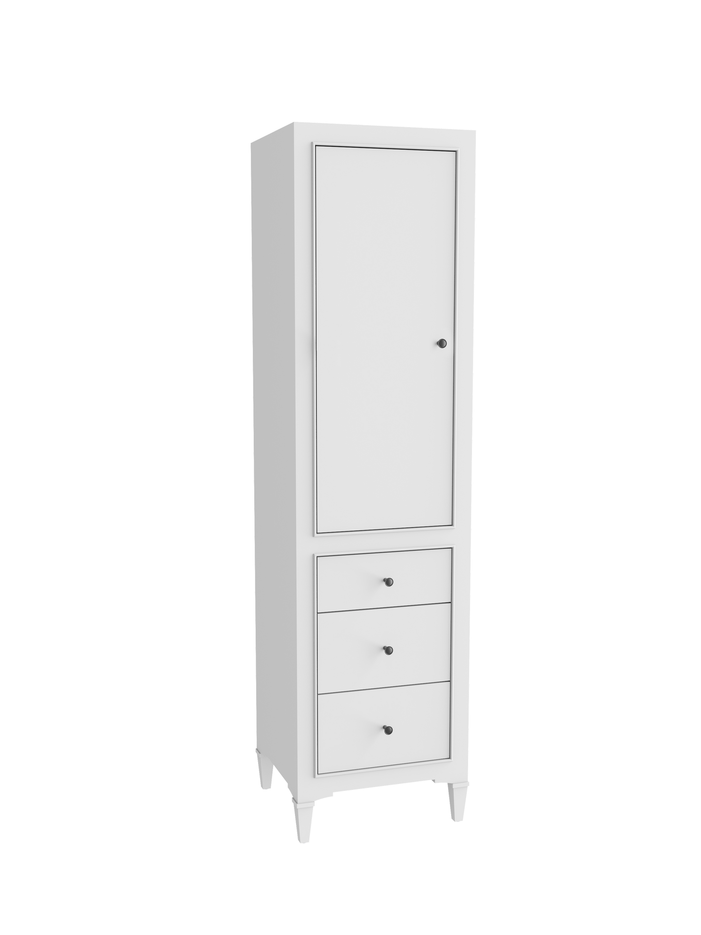 Classique 20"W x 18"D x 76"H Free Standing Linen Cabinet L Hinged