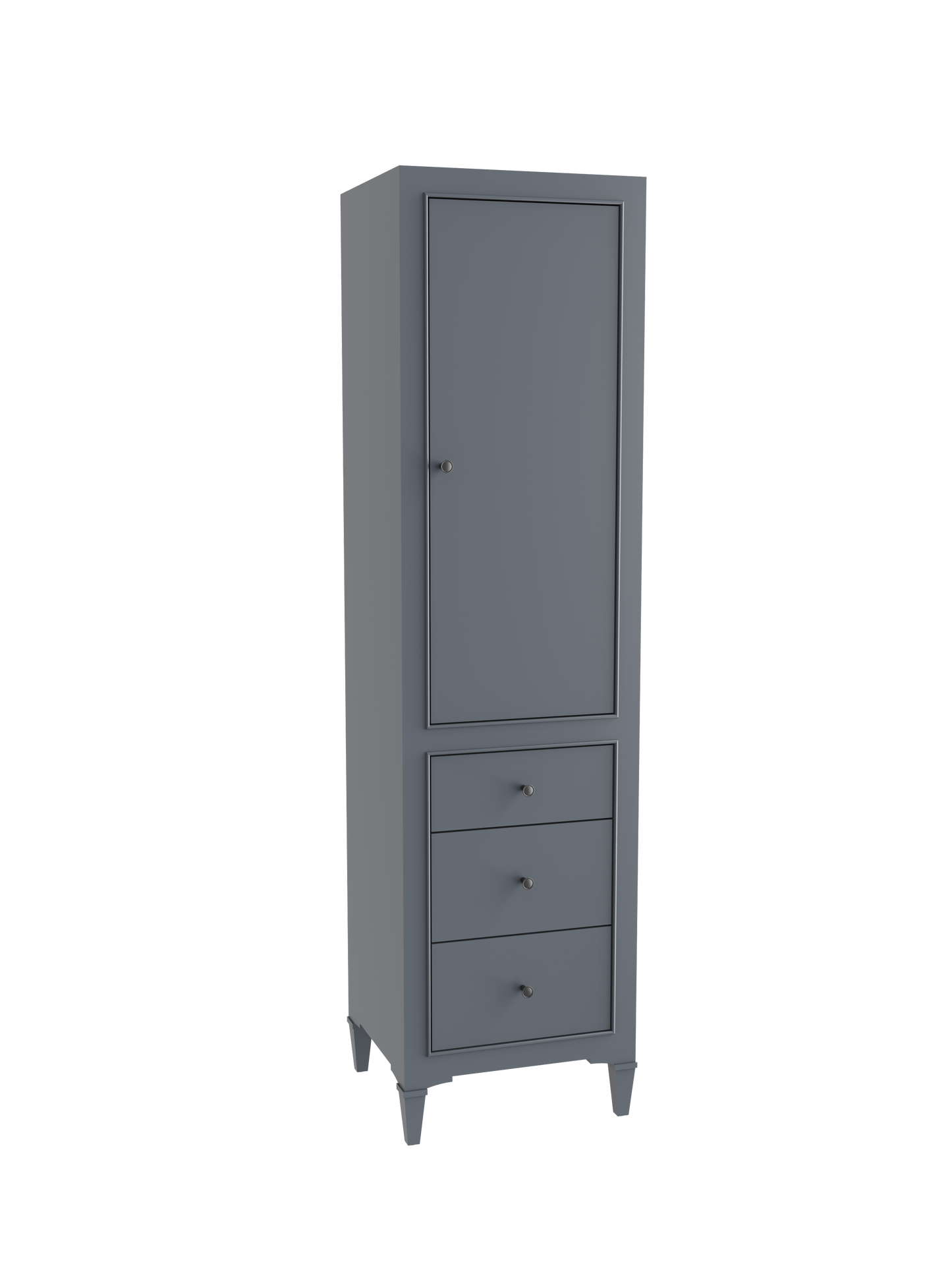 Classique 20"W x 18"D x 76"H Free Standing Linen Cabinet L Hinged