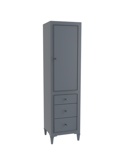 Classique 20"W x 18"D x 76"H Free Standing Linen Cabinet L Hinged