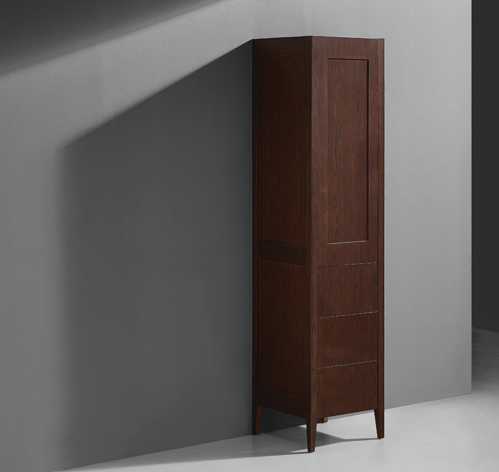 Encore 18"W x 18"D x 76"H Free Standing Linen Cabinet L Hinged